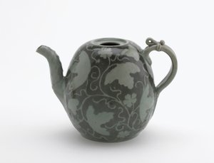 Wine ewer in the form of a melon, Koryo period, second half of 12th century by Korean School