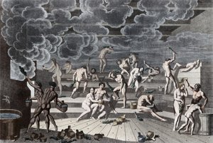 A Russian bathhouse, 1811 by Korneev