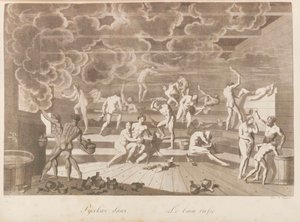 A Russian Bathhouse. Les peuples de la Russie ou description des moeurs by Charles de... by Korneev