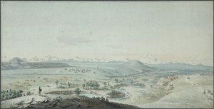 View of the Konstantinogorsk Fortress from the Mountain Mashuk, 1805 by Korneev