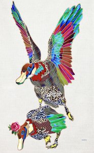 Colorful Patterned Ducks