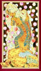Golden Mermaid Goddess