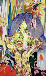 Surreal Blue-Eyed Woman
