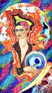 Surreal Floral Crown Woman by Kostyantin Malginov