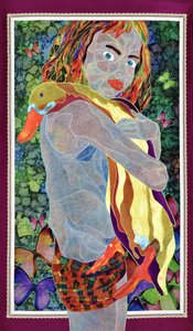 Surreal Girl And Duck