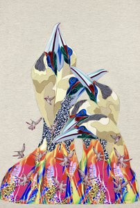 Vibrant Abstract Birds