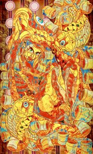 Vibrant Mosaic Figure by Kostyantin Malginov
