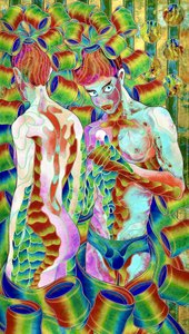 Vibrant Patterned Figures by Kostyantin Malginov