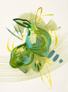 Abstract Green Pears
