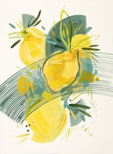 Vibrant Abstract Lemons