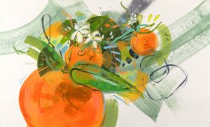 Vibrant Citrus Abstract