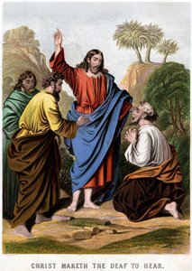 Christ Maketh the Deaf to Hear by Kronheim and Co