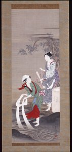 Two Beauties at the Tamagawa (Crystal River) in Mishima