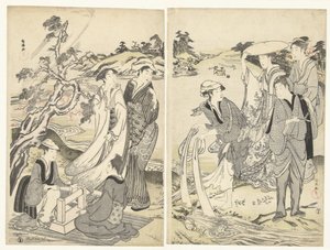 Women Washing Along the Six Tama Rivers
