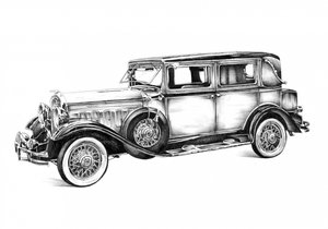 Automobile Art Drawing Sketch 12