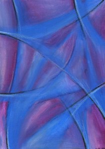 Blue Purple Curves