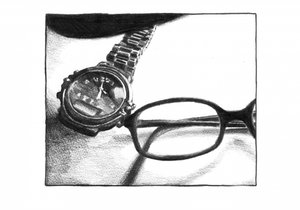 Classic Watch and Glasses