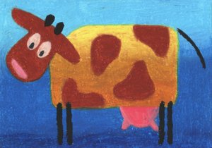 Cute Cartoon Cow