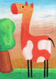 Cute Cartoon Giraffe