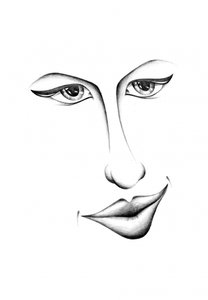 Enigmatic Gaze and Smile by Kulik