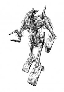Futuristic Robot Drawing