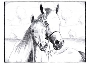 Gentle Horse Bond by Kulik