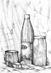 Grayscale Kitchen Still Life