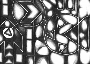 Monochrome Geometric Abstraction