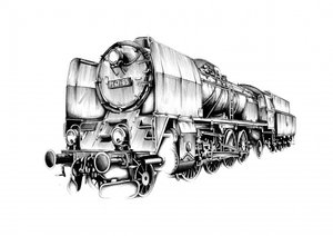 Powerful Steam Locomotive