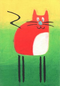 Red Cartoon Cat