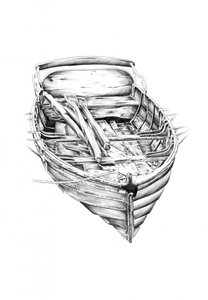 Rustic Old Rowboat