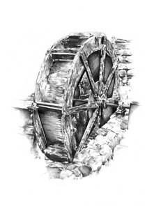 Rustic Water Wheel