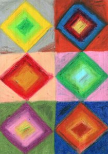Vibrant Geometric Diamonds by Kulik