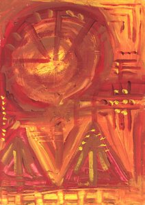 Vibrant Geometric Sun