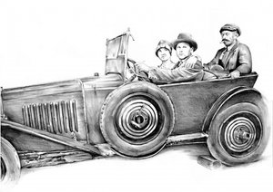 Vintage Car Road Trip