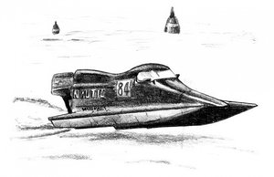 Vintage Speed Boat Race