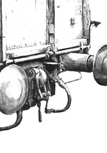 Vintage Train Mechanism
