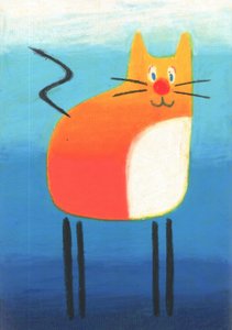 Whimsical Orange Cat