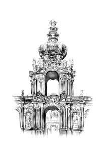 Zwinger Crown Gate Drawing