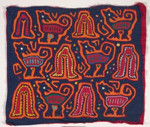 Shirt Panel (mola) by Kuna Indian Culture