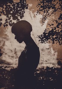 Pensive Woman Silhouette by Kurosaki Sangan