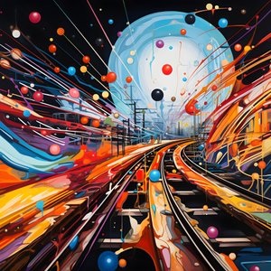 An Abstract Painting Full of Fantasy, Rail Photography 4