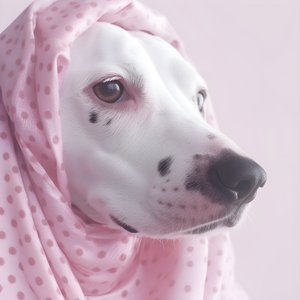 Fascinating Close-up of Pig Pink on White Animal Dalmatian Spots in Moiré Pattern 4