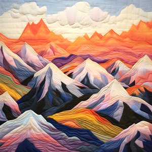 Quilted Mountain Range 1