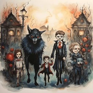 Halloween with Vampires and Werewolves 4