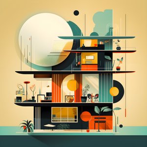 Modern Mid-Century Design Graphic 1