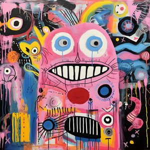 A Raucous Acrylic Painting 2 by Kurt Heppke