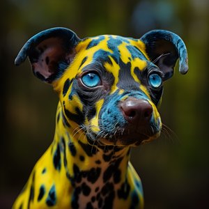 A Single Alien, Part Poison Dart Frog + Part Dog 1