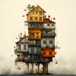 a big and a small house 4