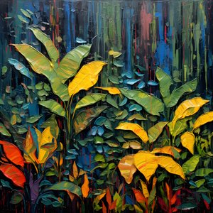 A Rainy Colorful Jungle 1